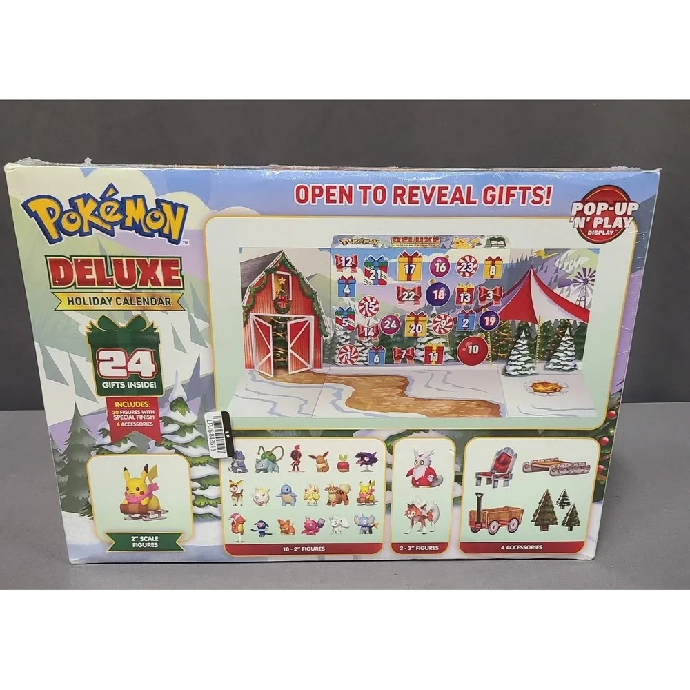 Pokemon Battle Figure Multipack Deluxe Holiday Calendar 2025 New, Sealed